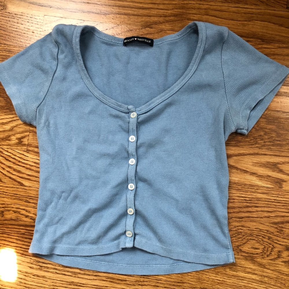 Used Light blue brandy top